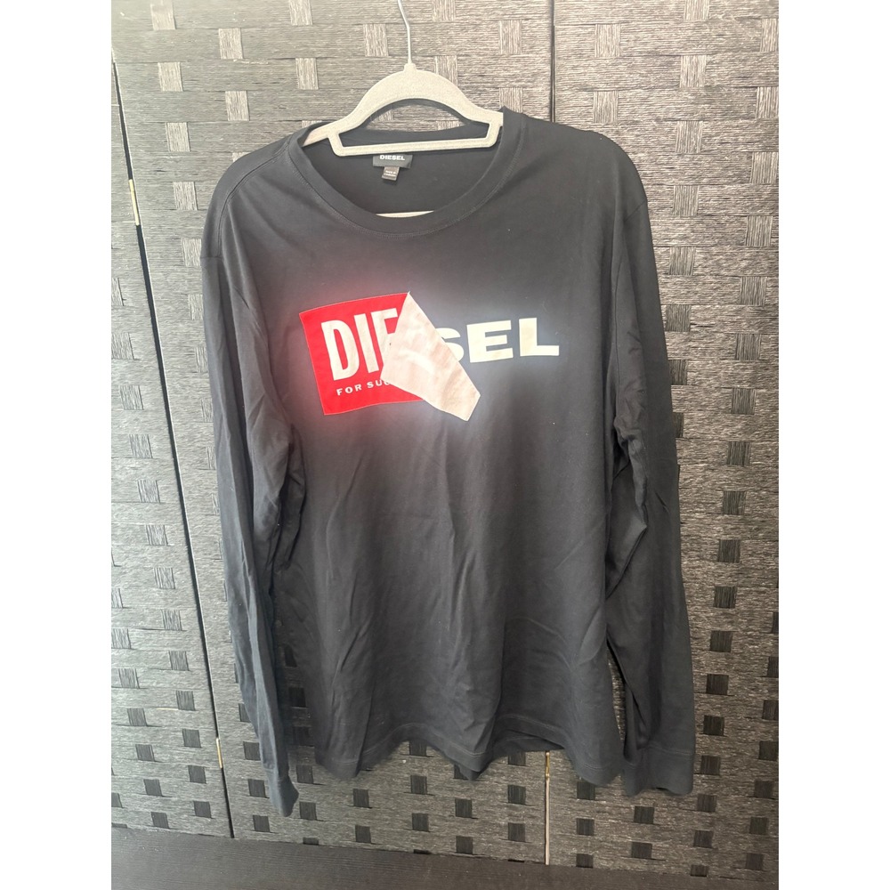 Diesel  long sleeve black /red  T shirt men's